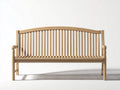 Panche da giardino-Legno massello-150x62x94 cm-Marrone chiaro-Classico con schienale arcuato