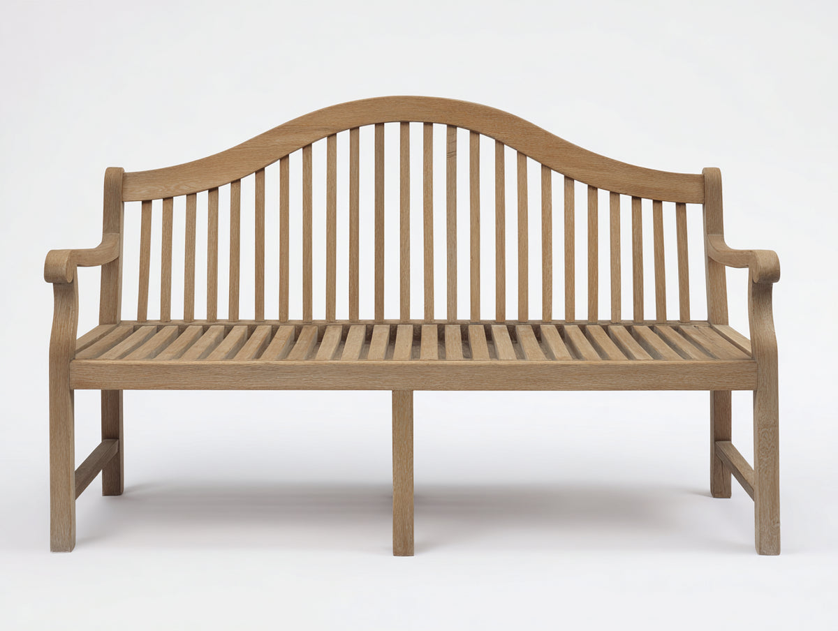 Panche da giardino - Legno - 158x63x95 cm - Marrone naturale - Stile classico